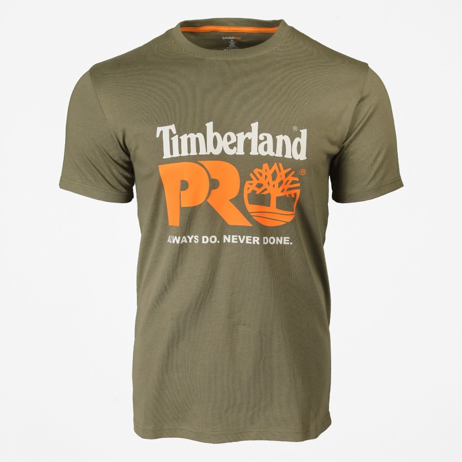 Timberland Ireland Men's Pro Cotton Core Logo T-Shirt Olive