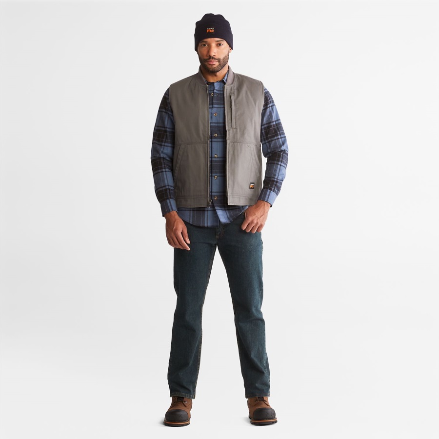 Timberland Ireland Men's Pro Gritman Lined Canvas Vest