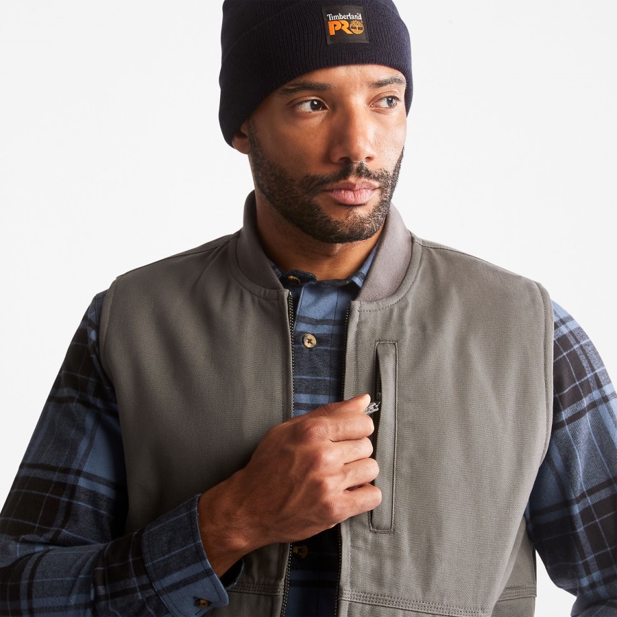 Timberland Ireland Men's Pro Gritman Lined Canvas Vest