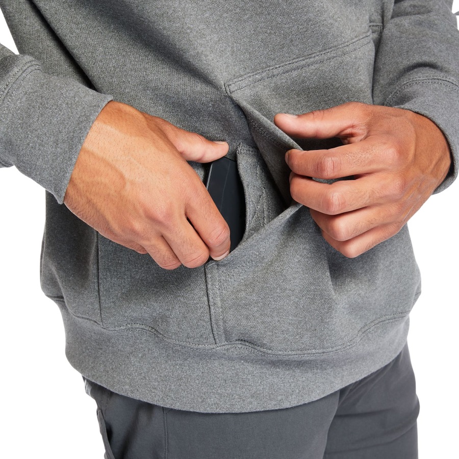 Timberland Ireland Men's Pro Hood Honcho Sport Hoodie Dark Charcoal Heather-White