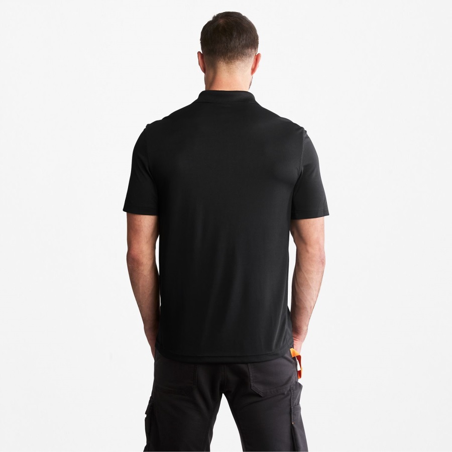 Timberland Ireland Men's Pro Wicking Good Polo Shirt Jet Black