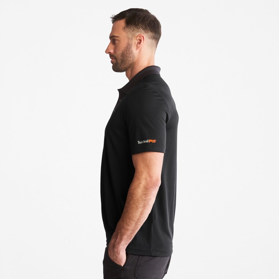 Timberland Ireland Men's Pro Wicking Good Polo Shirt Jet Black