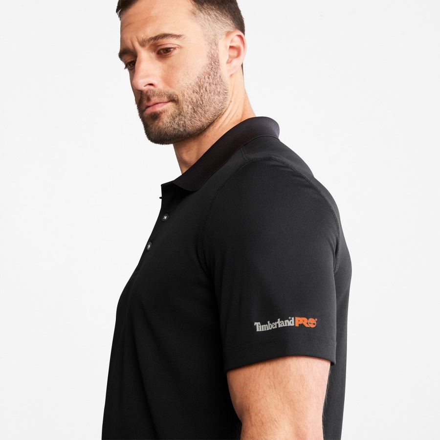Timberland Ireland Men's Pro Wicking Good Polo Shirt Jet Black