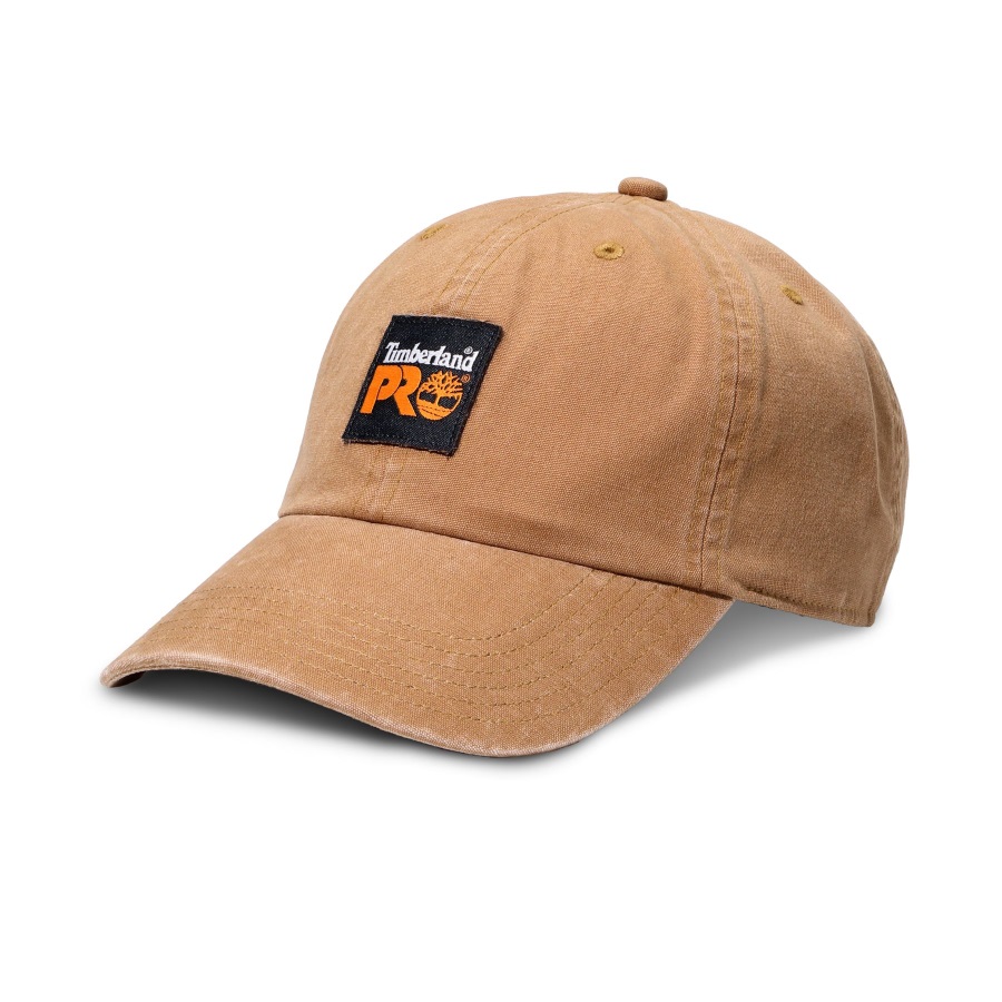 Timberland Ireland Men's Pro Woven-Logo Low-Profile Cap Wheat