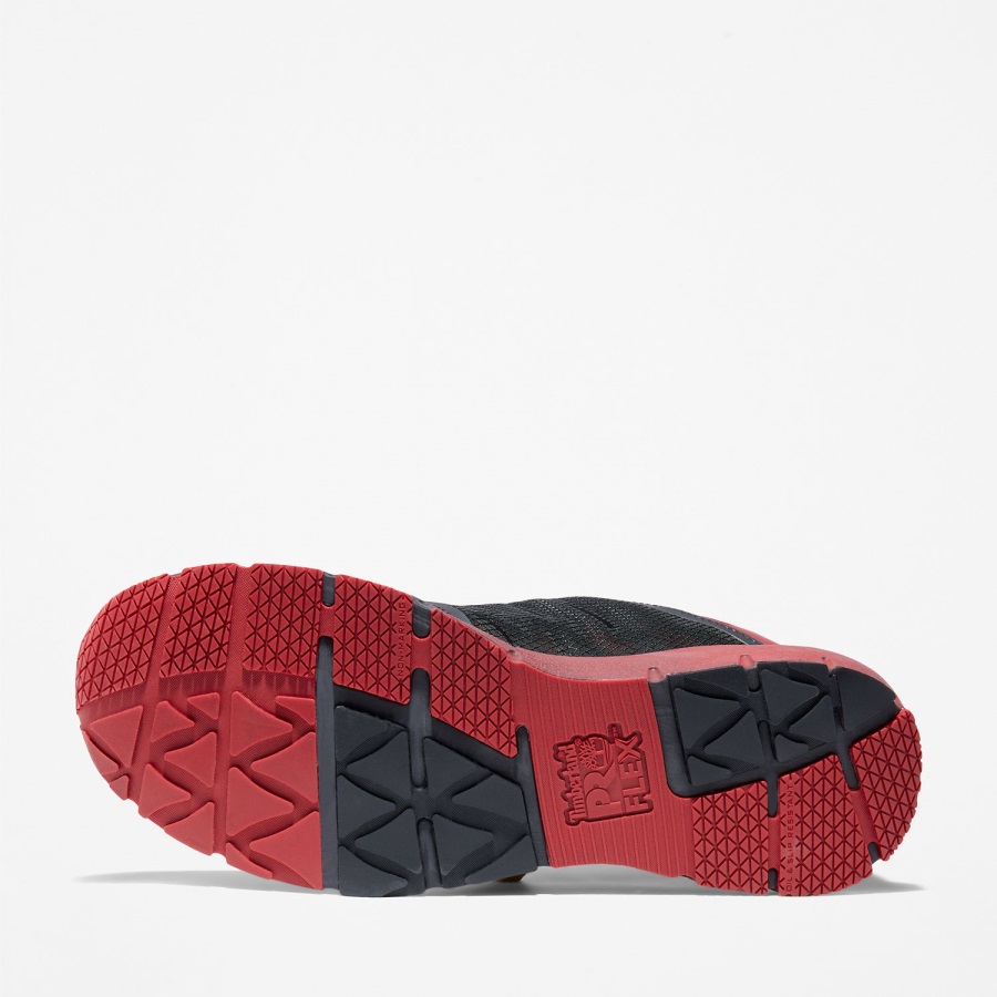 Timberland Ireland Men's Radius Composite Toe Work Sneaker Black/Red