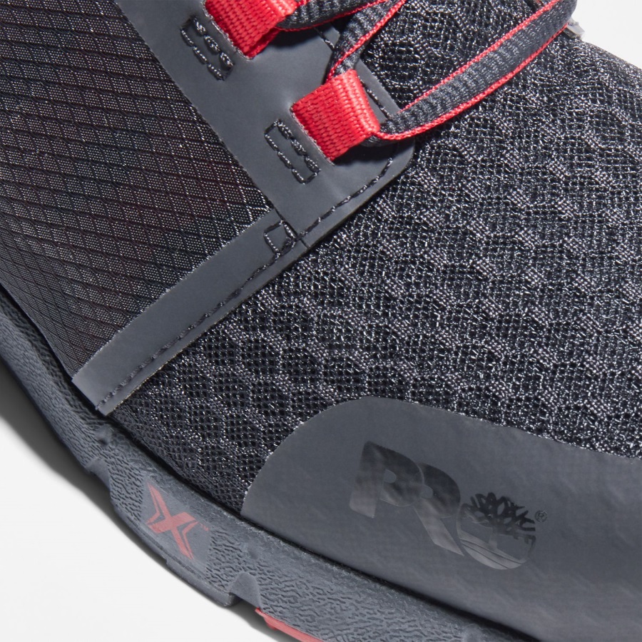 Timberland Ireland Men's Radius Composite Toe Work Sneaker Black/Red