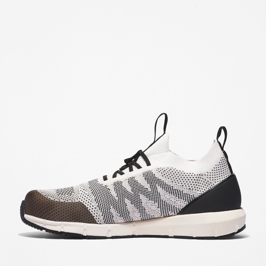 Timberland Ireland Men's Radius Composite Toe Work Sneaker White/Black