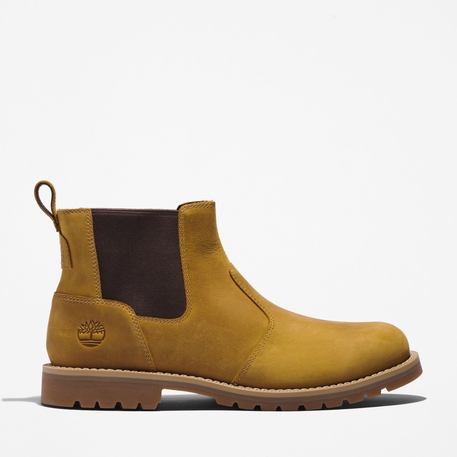 Timberland Ireland Men's Redwood Falls Chelsea Boots Wheat Full-Grain