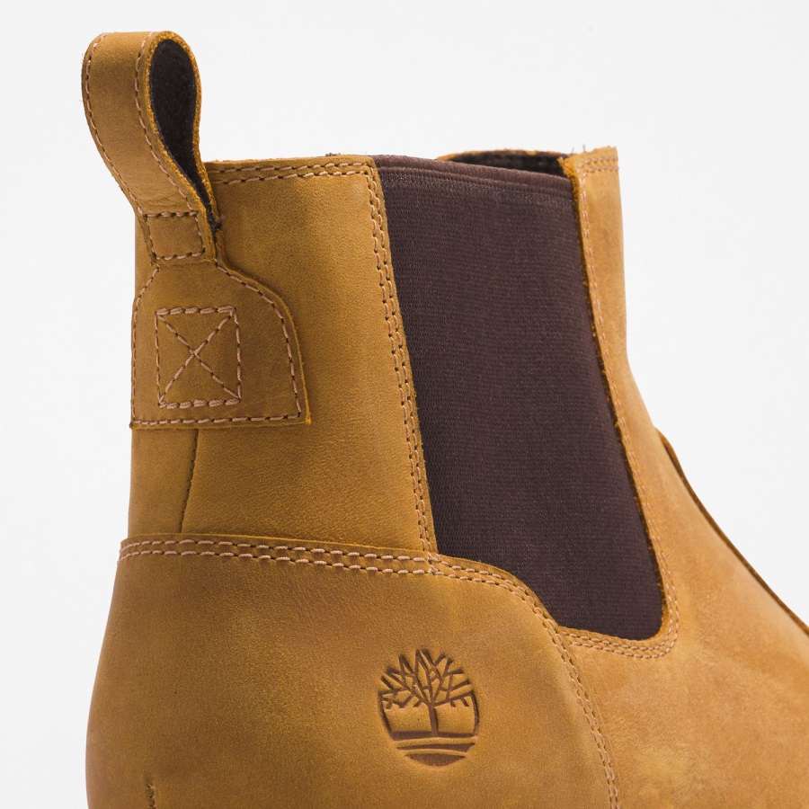 Timberland Ireland Men's Redwood Falls Chelsea Boots Wheat Full-Grain