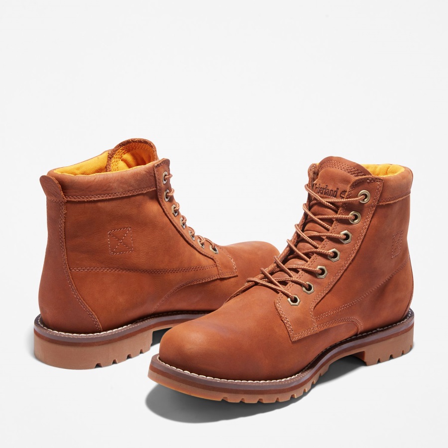 Timberland Ireland Men's Redwood Falls Waterproof Boots Rust Full-Grain