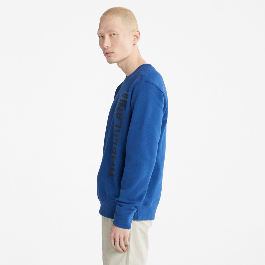 Timberland Ireland Men's Side-Logo Sweatshirt Bellwether Blue