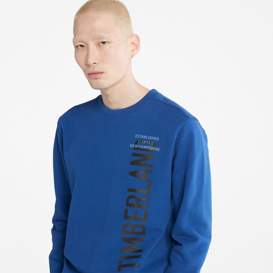 Timberland Ireland Men's Side-Logo Sweatshirt Bellwether Blue