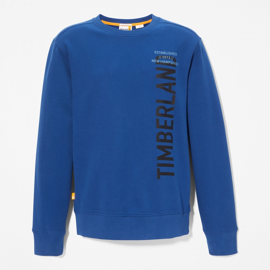 Timberland Ireland Men's Side-Logo Sweatshirt Bellwether Blue