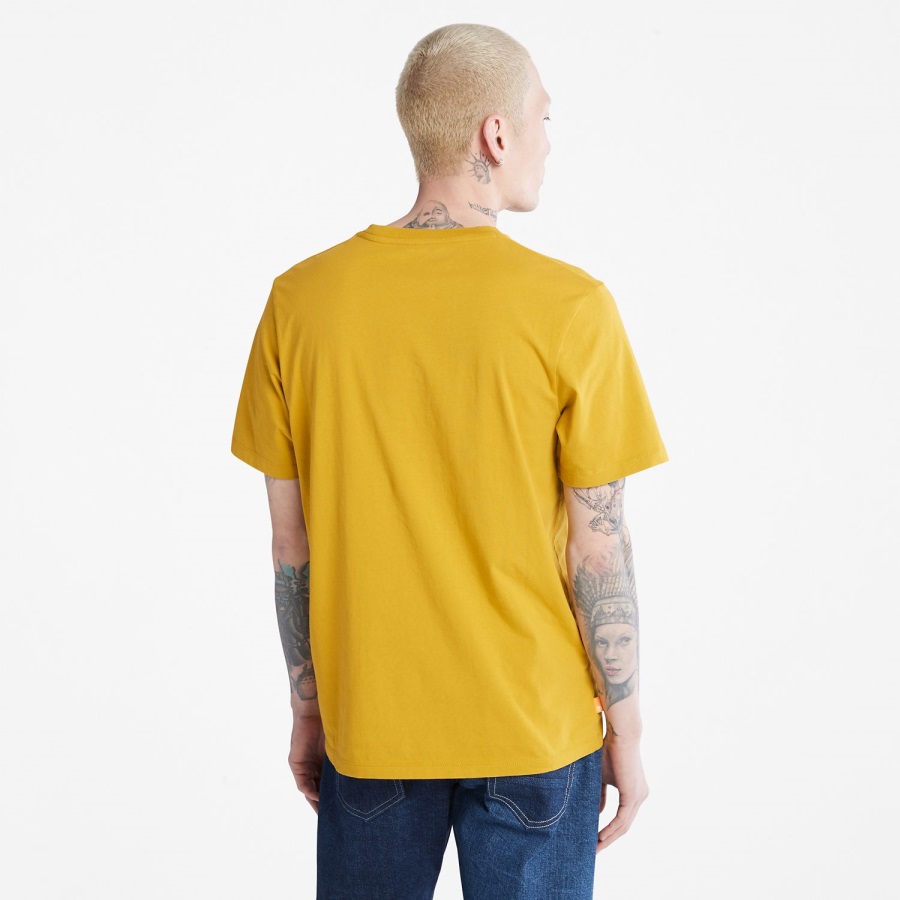 Timberland Ireland Men's Side-Logo T-Shirt Mustard