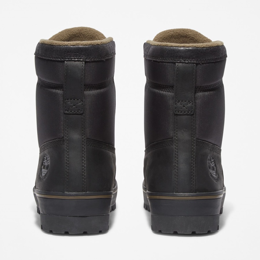 Timberland Ireland Men's Spruce Mountain Waterproof Warm-Lined Boots Black Nubuck