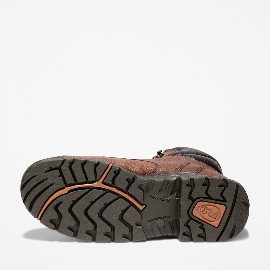 Timberland Ireland Men's Titan 6 Alloy Toe Work Boot Coffee Full-Grain