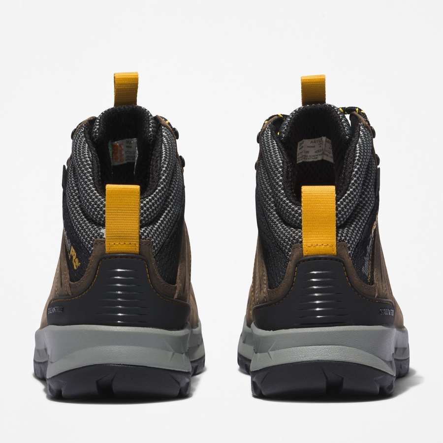 Timberland Ireland Men's Trailwind Waterproof Comp-Toe Work Boots Brown/Yellow