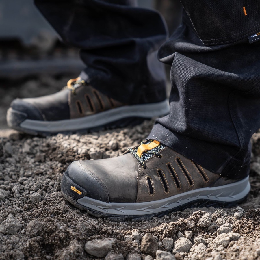 Timberland Ireland Men's Trailwind Waterproof Comp-Toe Work Boots Brown/Yellow