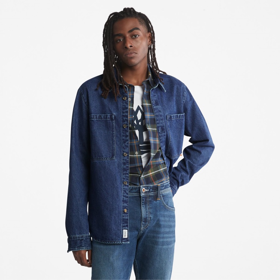 Timberland Ireland Mid Indigo Men's Outdoor Heritage Denim Ek+ Overshirt