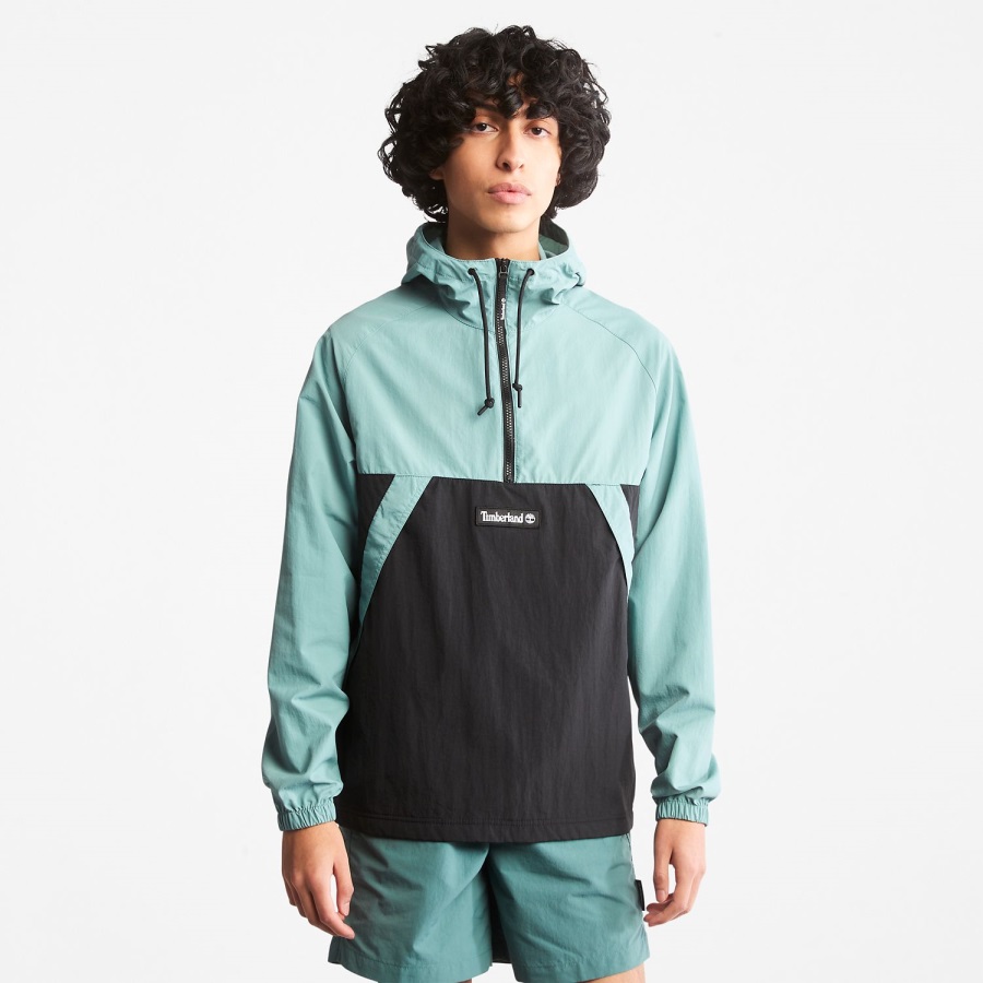Timberland Ireland Mineral Blue/Black Zip-Neck Windbreaker