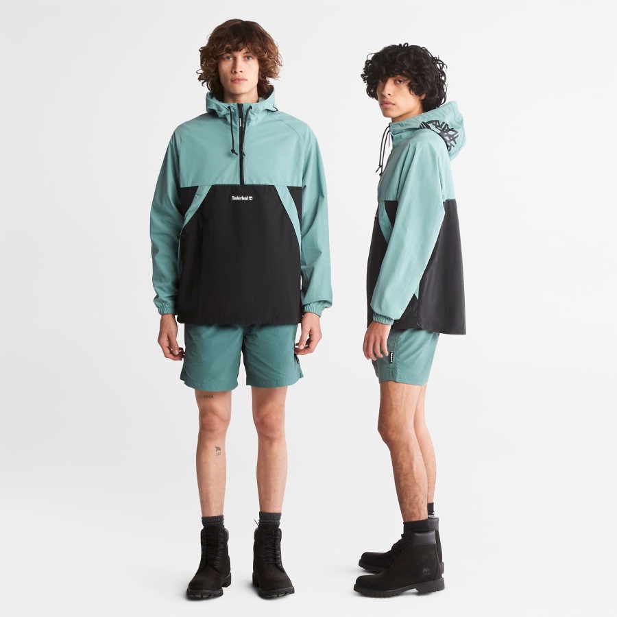 Timberland Ireland Mineral Blue/Black Zip-Neck Windbreaker