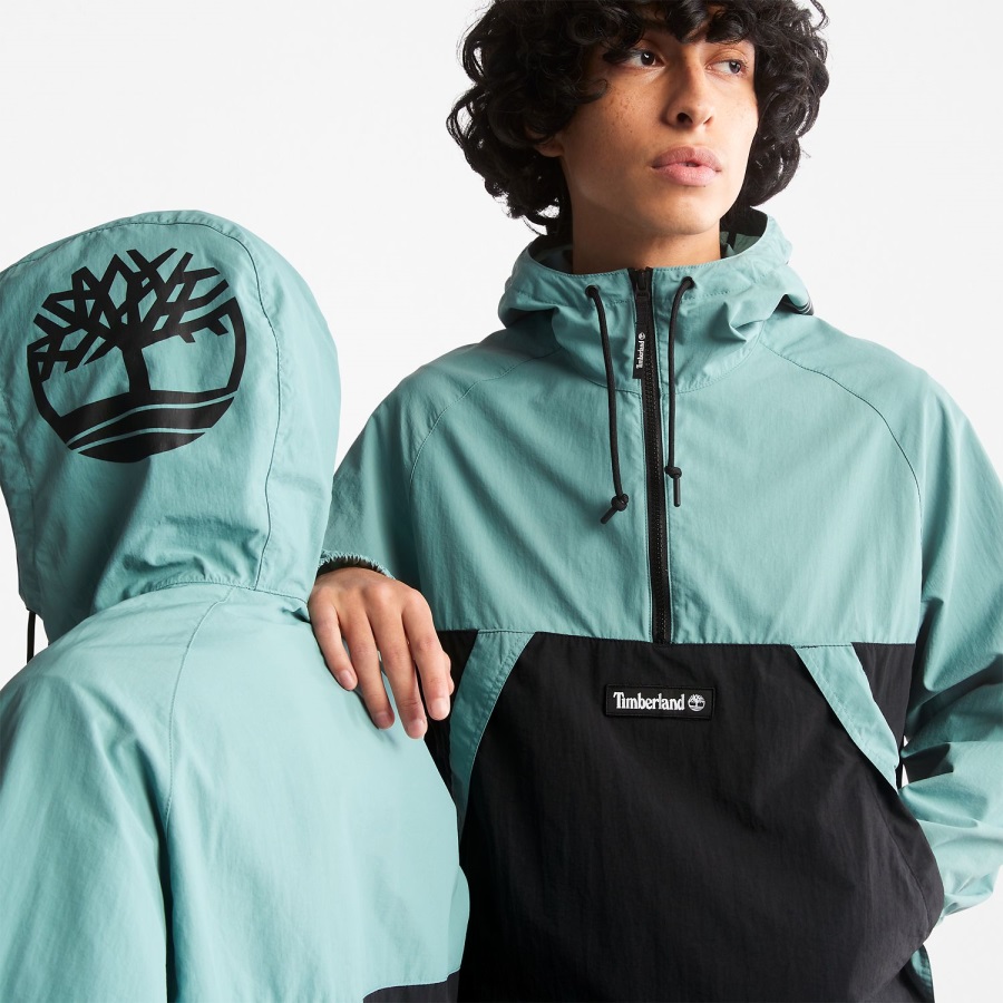 Timberland Ireland Mineral Blue/Black Zip-Neck Windbreaker