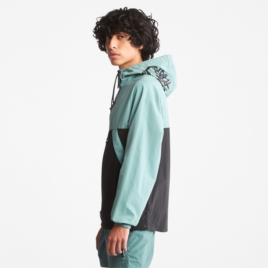 Timberland Ireland Mineral Blue/Black Zip-Neck Windbreaker
