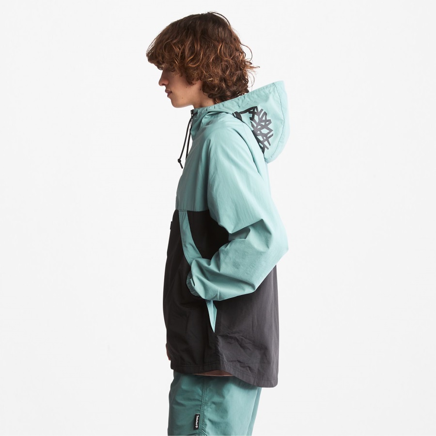Timberland Ireland Mineral Blue/Black Zip-Neck Windbreaker