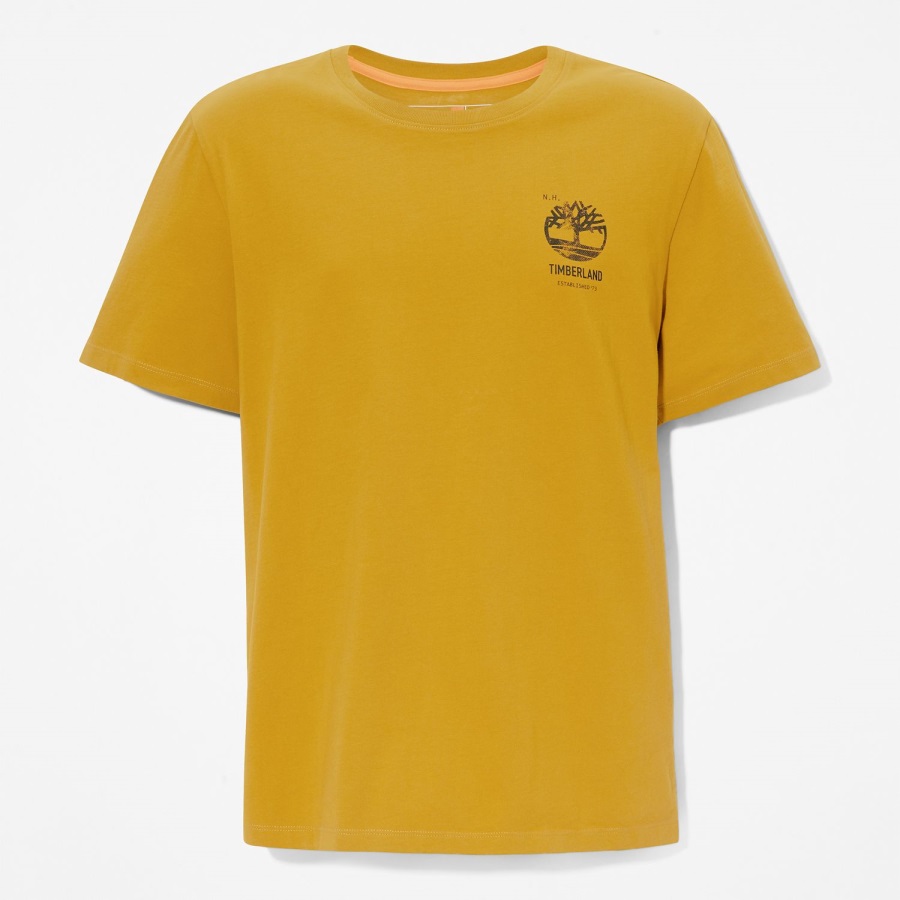 Timberland Ireland Mustard Men's Back-Graphic T-Shirt