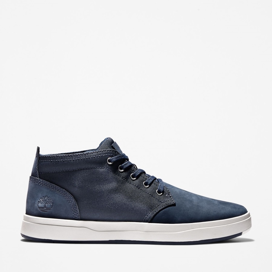 Timberland Ireland Navy Nubuck Men's Davis Square Chukka Shoes