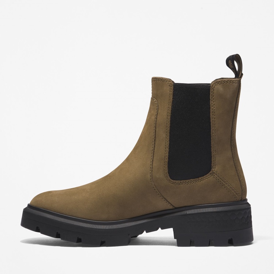 Timberland Ireland Olive Women's Cortina Valley Chelsea Boots