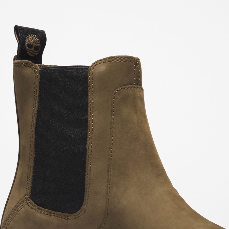 Timberland Ireland Olive Women's Cortina Valley Chelsea Boots