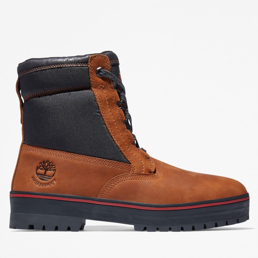 Timberland Ireland Rust Full-Grain Men's Spruce Mountain Waterproof Warm-Lined Boots