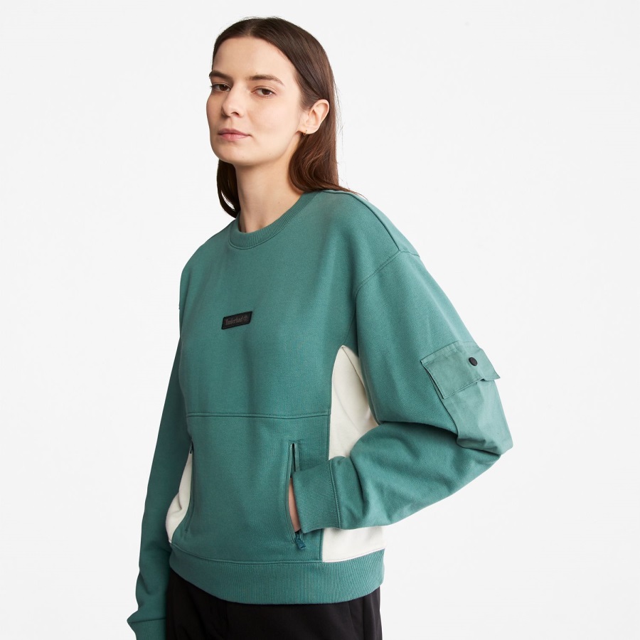 Timberland Ireland Sea Pine Women's Batwing Crewneck Sweatshirt