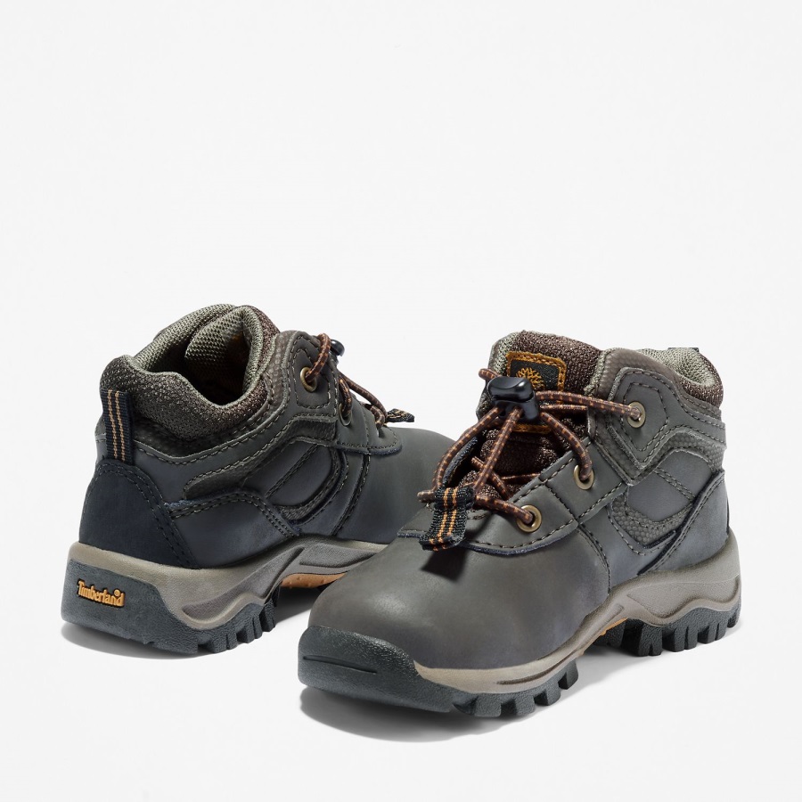 Timberland Ireland Toddler Mt Maddsen Waterproof Hiking Boots Brown Full-Grain