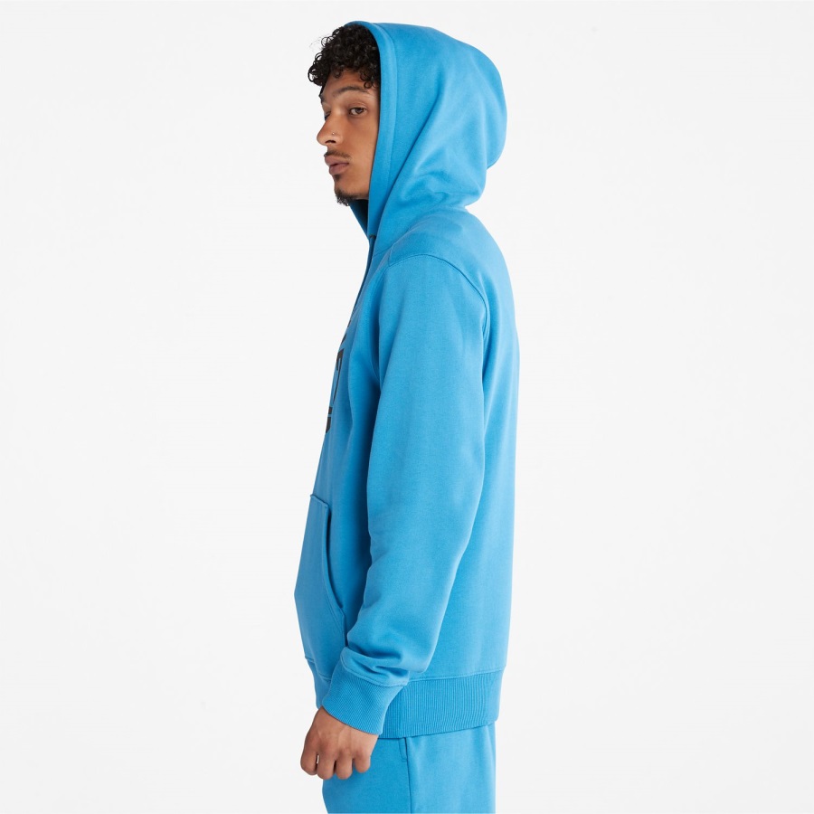 Timberland Ireland Tree-Logo Hoodie Bright Blue/Black