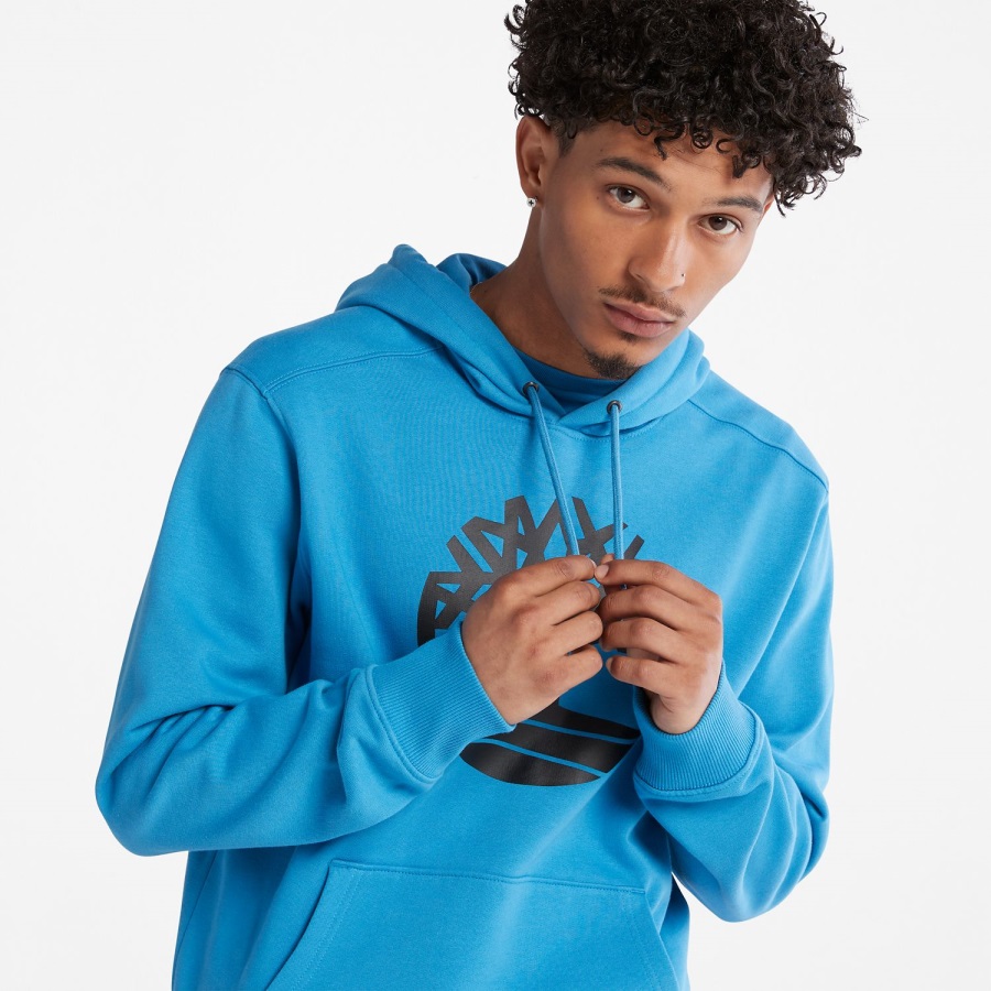 Timberland Ireland Tree-Logo Hoodie Bright Blue/Black