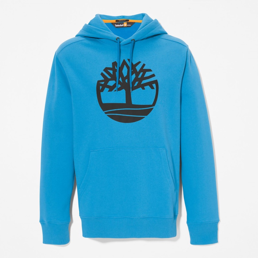 Timberland Ireland Tree-Logo Hoodie Bright Blue/Black