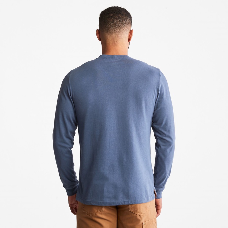 Timberland Ireland Vintage Indigo Men's Pro Base Plate Long-Sleeve T-Shirt