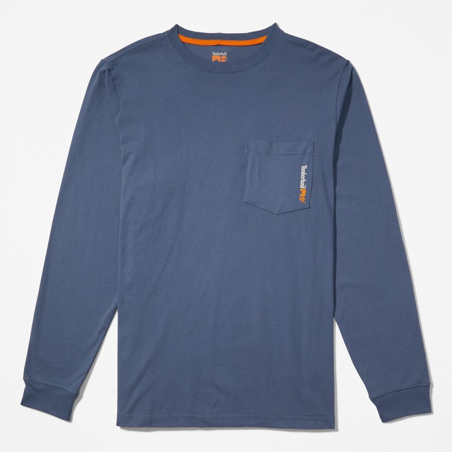 Timberland Ireland Vintage Indigo Men's Pro Base Plate Long-Sleeve T-Shirt