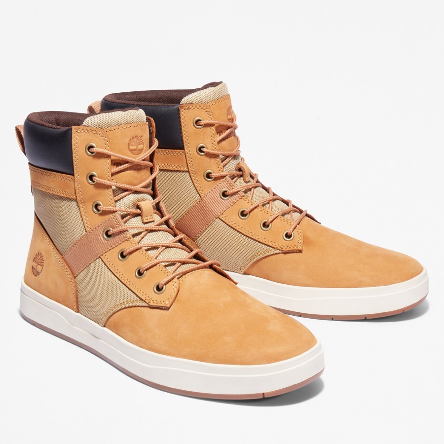 Timberland Ireland Wheat Nubuck Men's Davis Square Boots