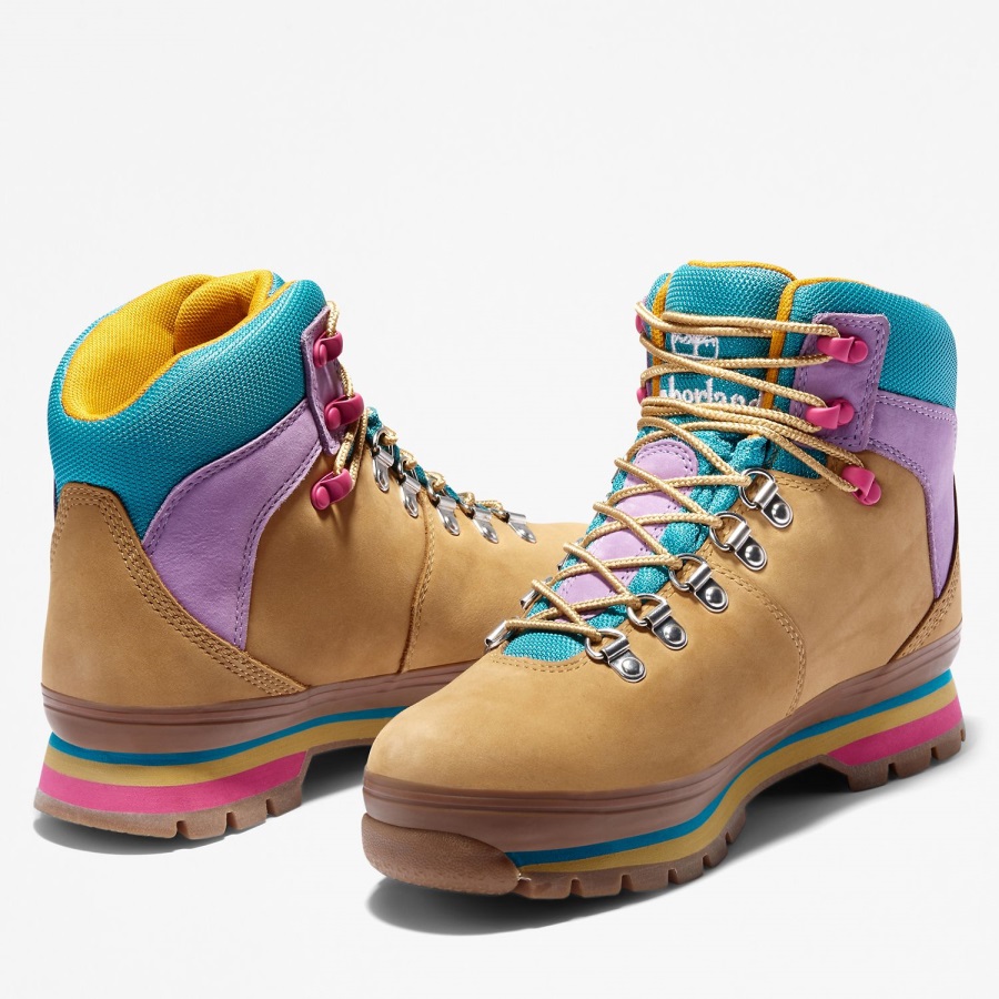 Timberland Ireland Wheat Nubuck Women's Euro Hiker Mixed-Media Waterproof Boots
