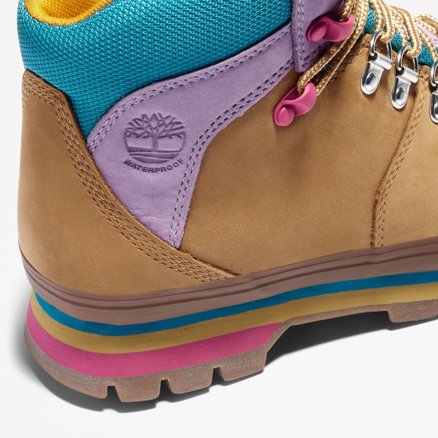 Timberland Ireland Wheat Nubuck Women's Euro Hiker Mixed-Media Waterproof Boots