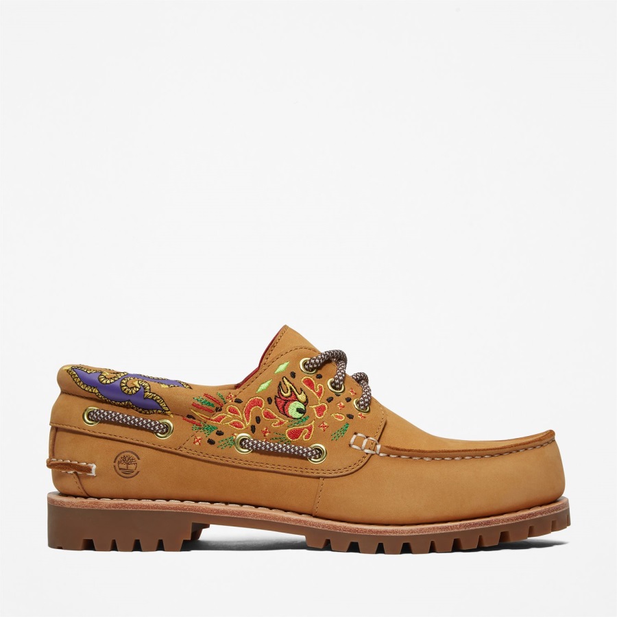 Timberland Ireland Wheat Women's Clot X 3-Eye Boat Shoe