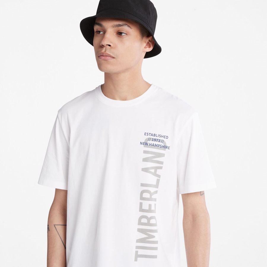 Timberland Ireland White Men's Side-Logo T-Shirt