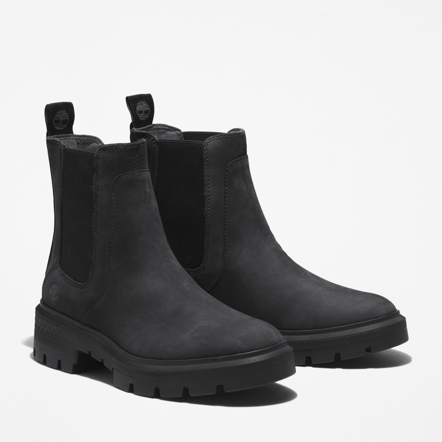 Timberland Ireland Women's Cortina Valley Chelsea Boots Black