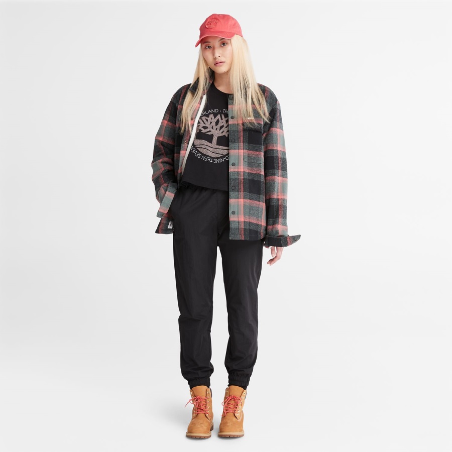 Timberland Ireland Women's Cropped Logo T-Shirt Black