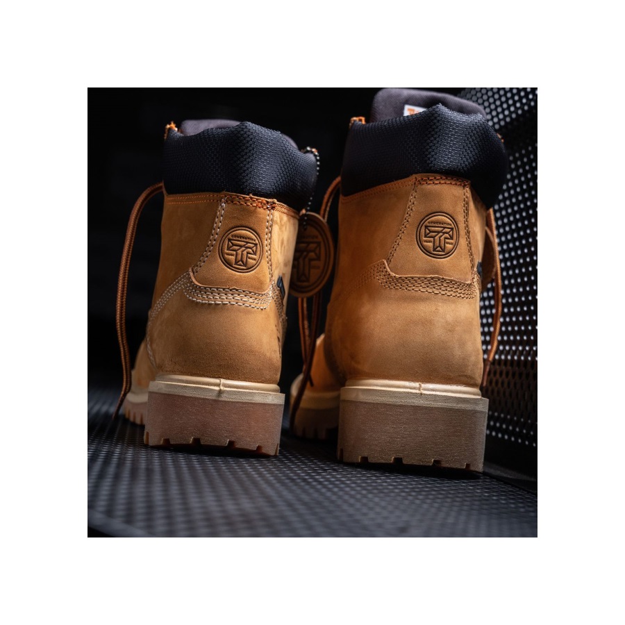 Timberland Ireland Women's Generation T Steel Toe Waterproof Work Boot Wheat Nubuck