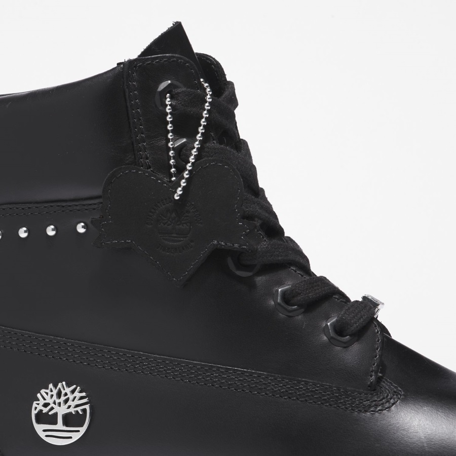 Timberland Ireland Women's Heritage 6-Inch Waterproof Boots Black Full-Grain