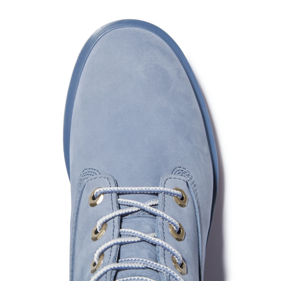 Timberland Ireland Women's Kinsley 6-Inch Waterproof Boots Medium Blue Nubuck/Grey